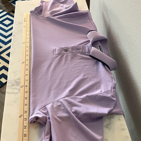 Two Polo Shirts Lavender Roundtree & Yorke and Blue Izod Golf Blue Size Large - Picture 4 of 14